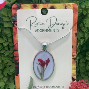medium-oval-silver-coloured-pendant-with-white-background-and-hot-lips-salvia-flower-2