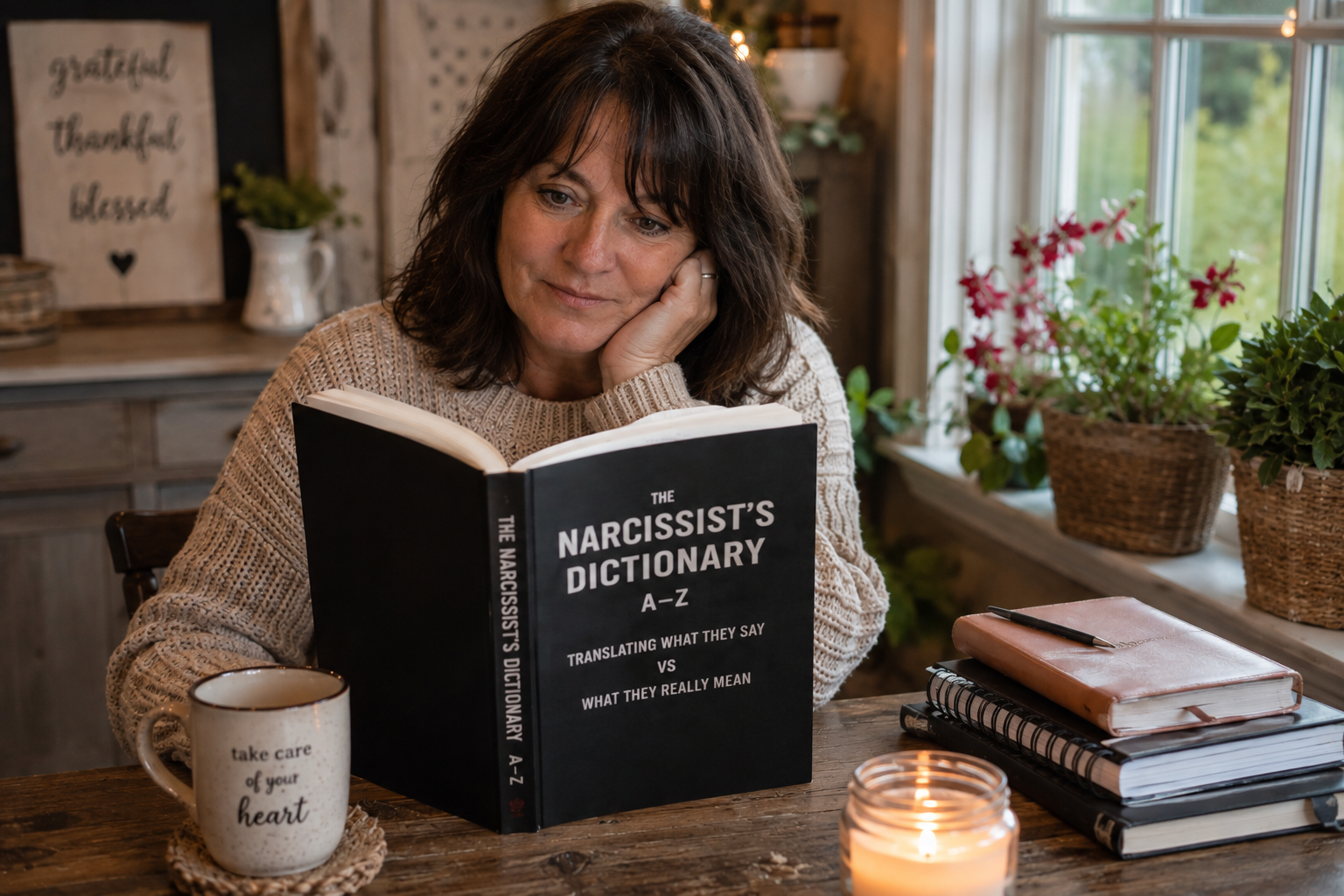 Woman reflecting on narcissistic communication patterns and healthy boundaries